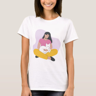 Camiseta Momentos Tranquilos con Mi Gato