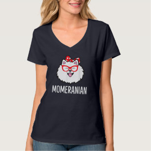 Camiseta Momerania Funny Pomeranian Mom Cute Mascota Pomera