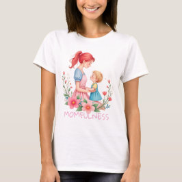 Camiseta Momfulness Watercolor Mother & Child Art