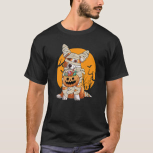 Camiseta Momia Corgi Galés Dueño Disfraz Día de Halloween
