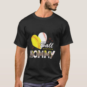 Camiseta Momia de ambos softball de béisbol: Día de la Madr