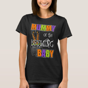 Camiseta Momia de bebé de cerveza tema de Halloween Baby Sh