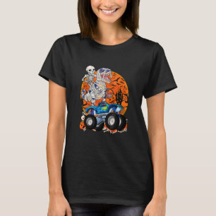 Camiseta Momia de Dinosaurio Montando Camión Monstruo Hallo