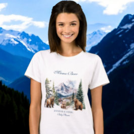 Camiseta Momia de invierno de la montaña de nieve de oso Ad