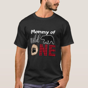 Camiseta Momia de Salvaje Un Lumberjack Tema 1er cumpleaños