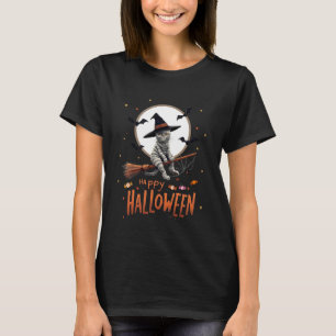 Camiseta Momia Gato Bruja Caramelo Espeluznante Fantasma Fe