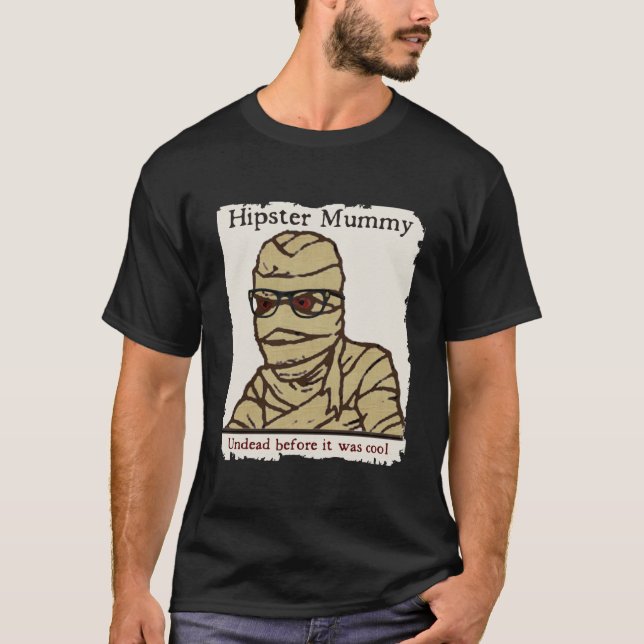 Camiseta Momia Hipster (Anverso)
