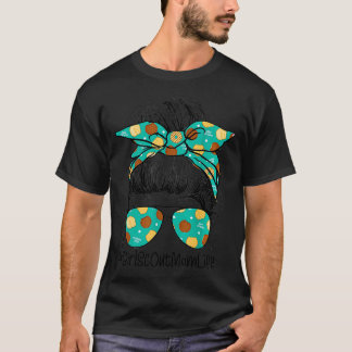 Camiseta Momlife Messy Bun Scout Para Los Chicas Cookie Mom
