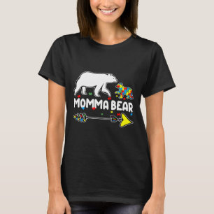 Camiseta Momma Bear Autismo Conciencia autista