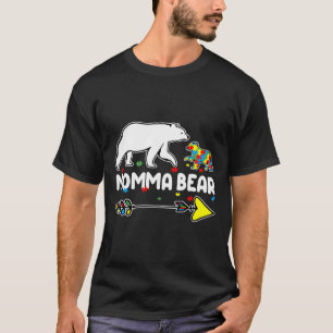 Camiseta Momma Bear Autismo Conciencia autista