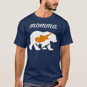 Camiseta Momma Bear Chipre Bandera Raíces chipriotas 1431