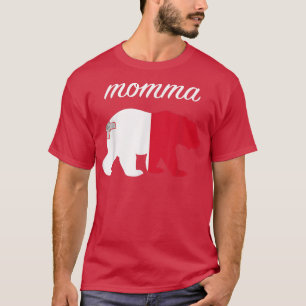 Camiseta Momma Bear Malta Flag Maltese Roots 