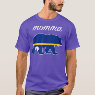 Camiseta Momma Bear Nauru Flag Nauruan Roots