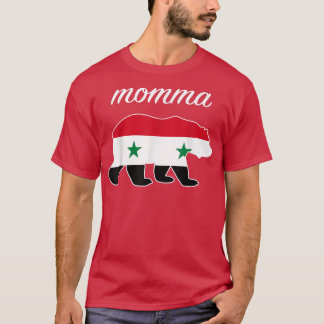 Camiseta Momma Bear Siria Bandera Rojas Sirias