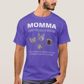 Camiseta Momma Cats Gracioso Diciendo A Un Gato Amante Cuat