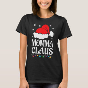 Camiseta Momma Claus Navidades Camisas Pajama