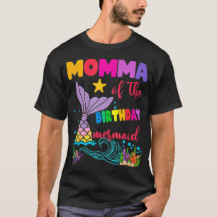 Camiseta Momma De La Familia Que Coincide Con La Sirena De