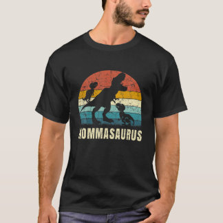 Camiseta Momma Dinosaur Mommasaurus 2 Dos Niños Hija Hijo