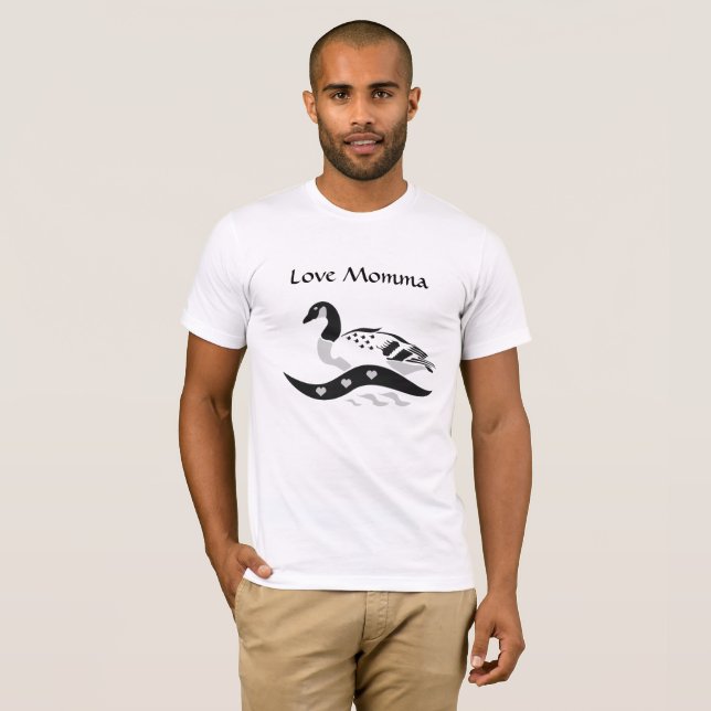 Camiseta Momma Goose Nadando (Anverso completo)