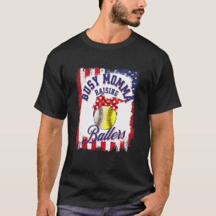 Camiseta Momma ocupada criando a Ballers mamá de Softball