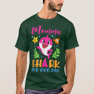 Camiseta Momma Shark Momma Shark Día de la Madre familiar