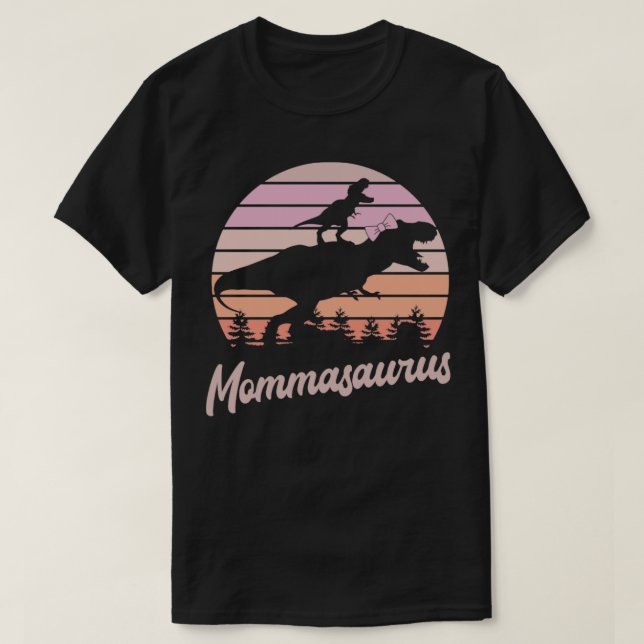 Camiseta Mommasaurus TRex Dinosaur (Diseño del anverso)