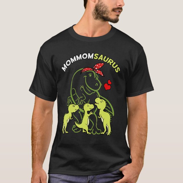 Camiseta Mommomsauro mamá Tyrannosaurus Dinosaur mami P (Anverso)