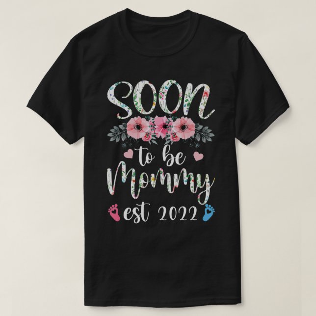 Camiseta Mommy 2022 Flower Mother's Day (Diseño del anverso)