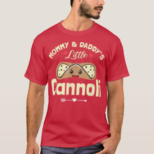 Camiseta Mommy and Daddys Little Cannoli Funny Toddler ital