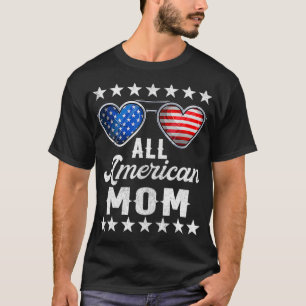 Camiseta Mommy Fourth Of July Costume All American Mom US F