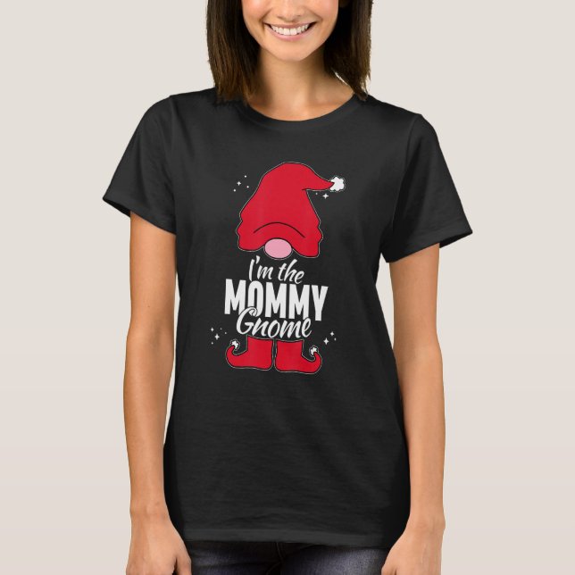 Camiseta Mommy Gnome por Pi, Navidades del grupo familiar (Anverso)