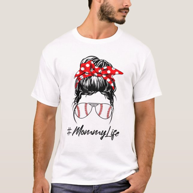 Camiseta Mommy Life Messy Bun (Anverso)