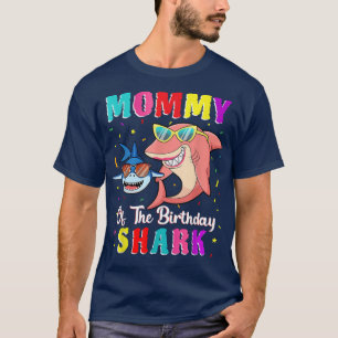 Camiseta Mommy Of The Shark Birthday Family Matching Birthd