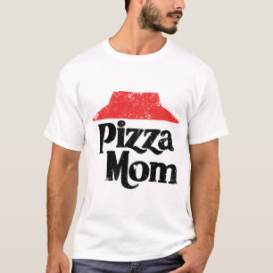 Camiseta Mommy Pizza Chef Divertido Pun de Comida