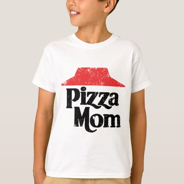 Camiseta Mommy Pizza Chef Divertido Pun de Comida (Anverso)