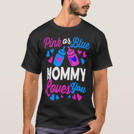Camiseta MOMMY rosa o azul te ama | Baby Mom Gift