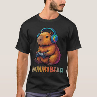 Camiseta Mommybara Amante De Memes Divertido Capybara Jugad