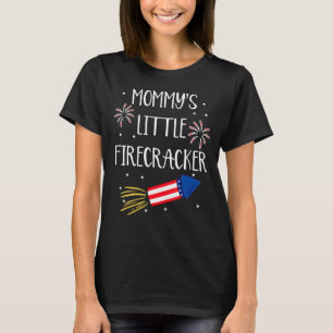 Camiseta Mommys Firecracker Fuegos Artificiales El 4 De Jul