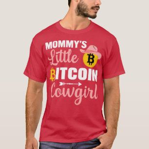 Camiseta Mommys Little Bitcoin Cowgirl Funny Bitcoin Crypto