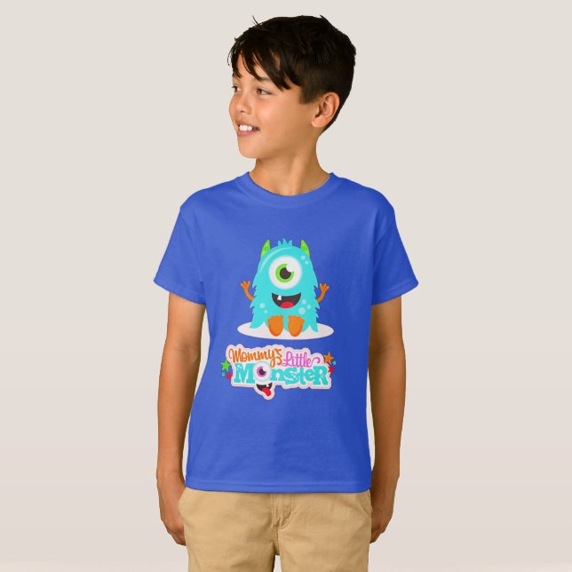 Camiseta Mommys Little Boy Monster (Anverso completo)