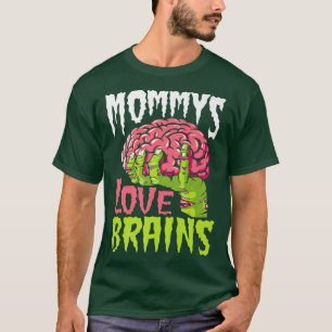Camiseta Mommys Love Brains Funny Zombie Mom Halloween Zomb