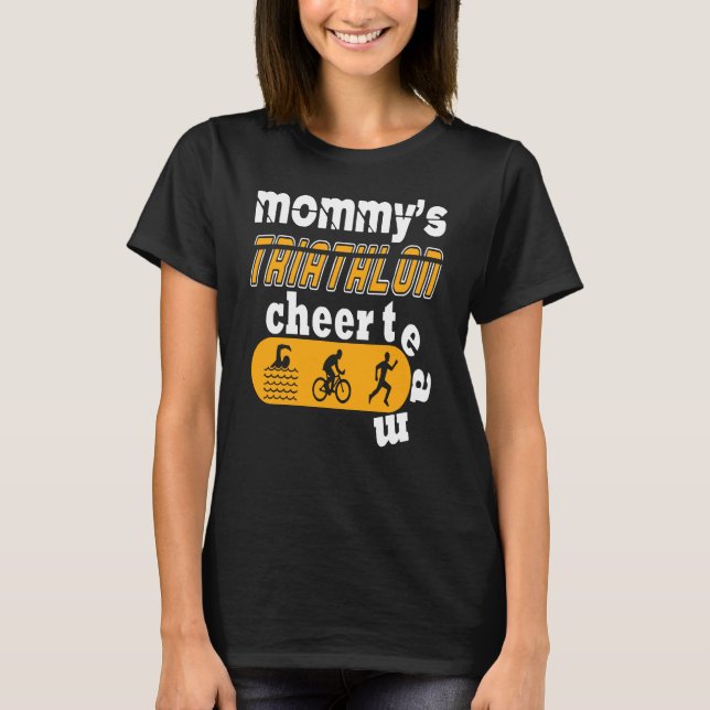 Camiseta Mommys Triathlon Cheer Team (Anverso)