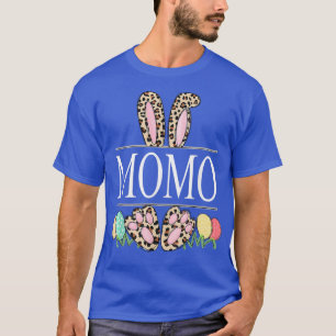 Camiseta momo Bunny Leopard Grandma Easter Day Rabbit Eggs