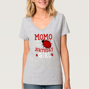 Camiseta Momo de la cumpleañera Ladybug Fiesta de Cumpleaño