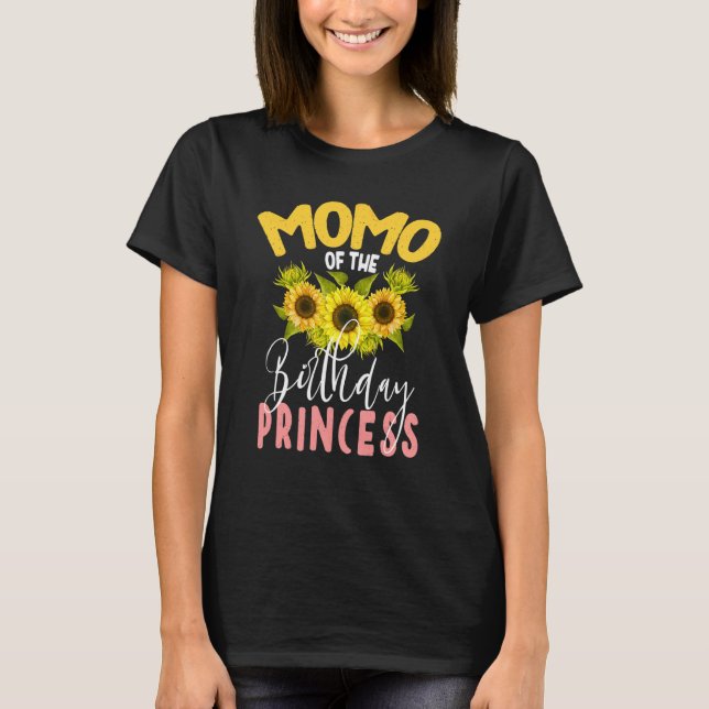 Camiseta Momo De La Princesa De Cumpleaños Partida De Giras (Anverso)
