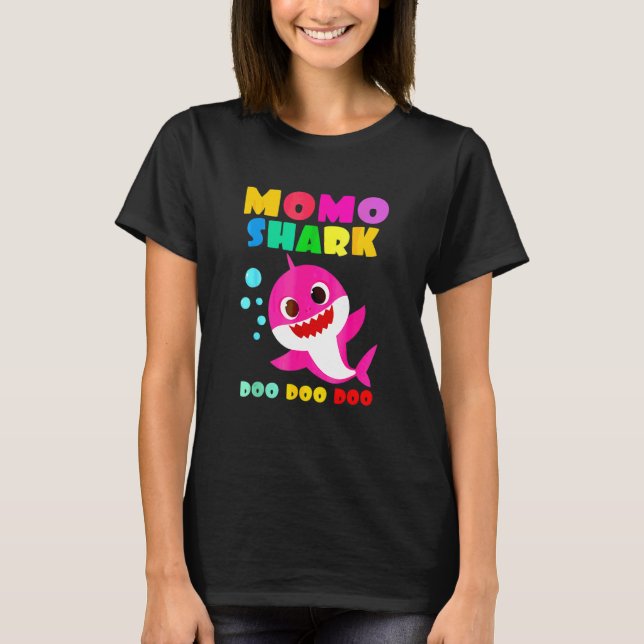 Camiseta Momo Shark Mami Día de la Madre (Anverso)