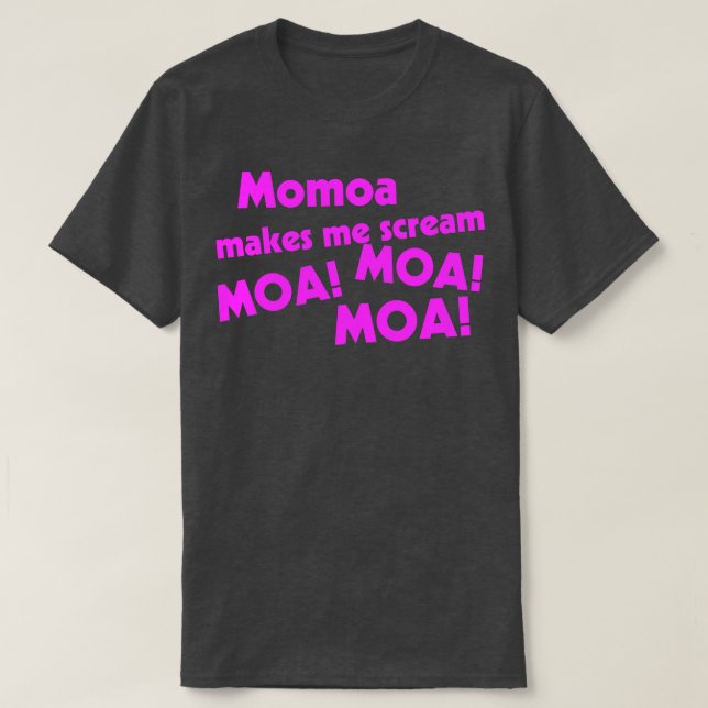 Camiseta Momoa me hace gritar (Diseño del anverso)