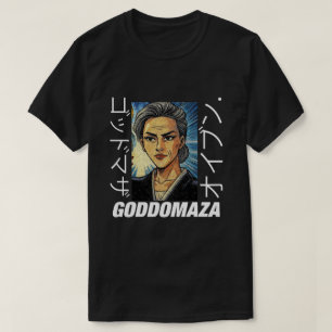 CAMISETA MOMOKO CABEZA COLOR NEGRO TELA