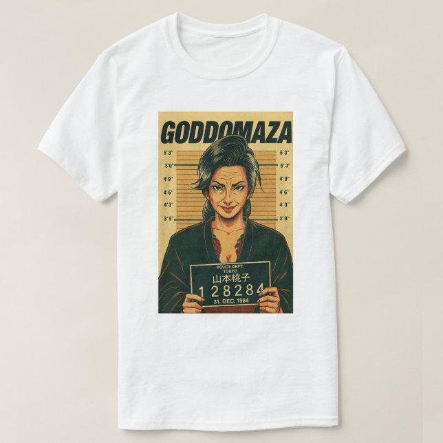 CAMISETA MOMOKO MUGSHOT 1984 COLORED (Diseño del anverso)