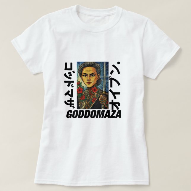 CAMISETA MOMOKO YAKUZA MUESTRA Y TEXTO ESPESO MUJERES LÁGRI (Diseño del anverso)